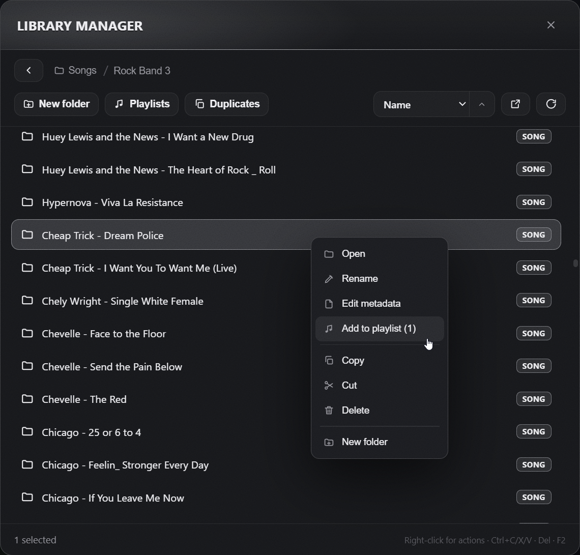 Library manager