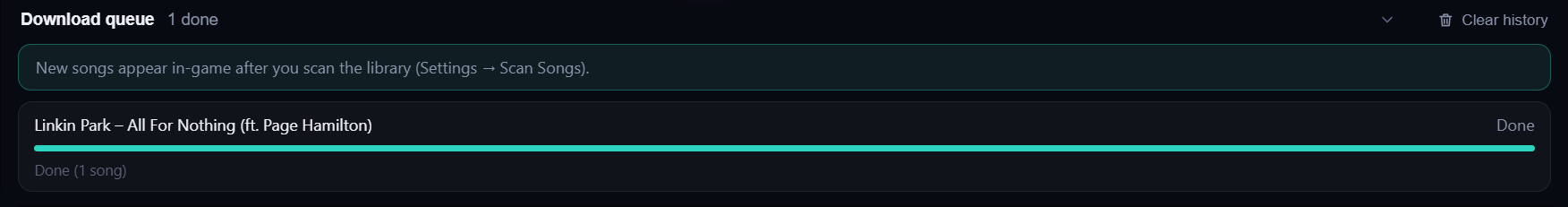 Download finished